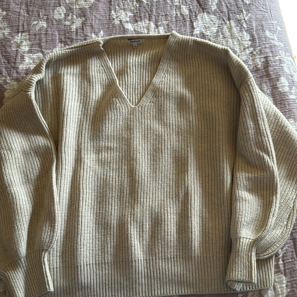 Madewell V neck sweater
